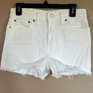Levi’s 501 white denim shorts Size 29